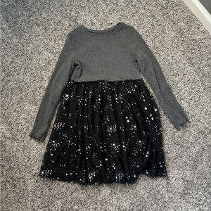 Stylish Gray and Black Kids Dress